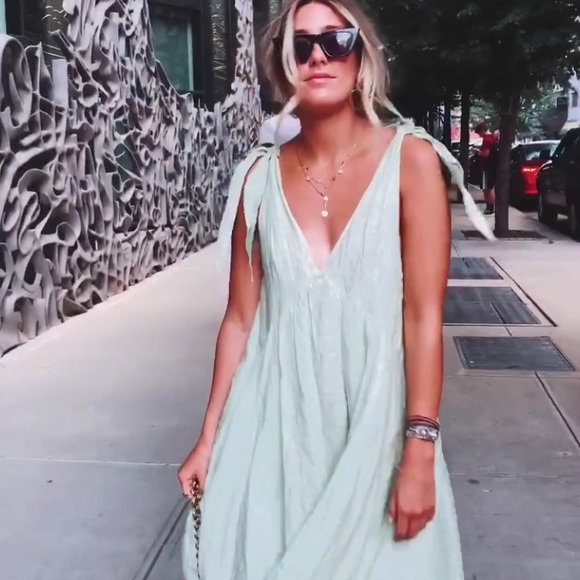 NEW Free People Celine Dress S Small Honeydew - Picture 10 of 10